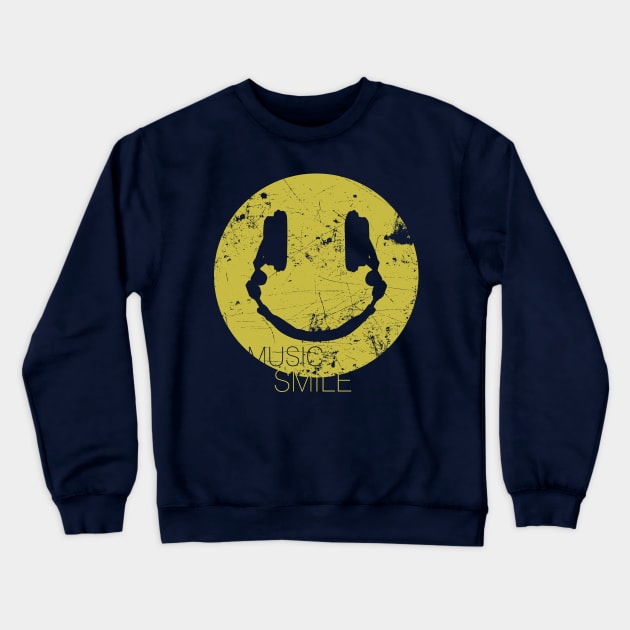 Music Smile Crewneck Sweatshirt by Sitchko